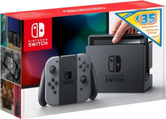 NINTENDO Nintendo Switch console grigio + Voucher eShop € 36